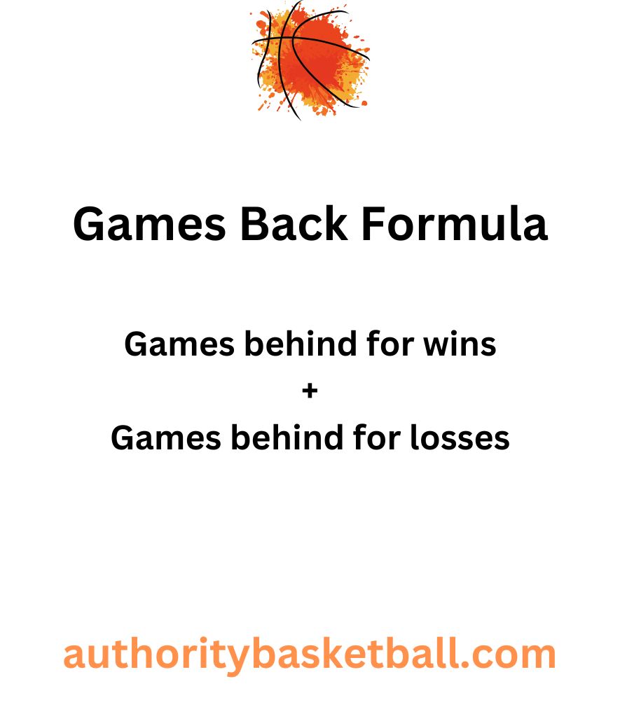 what does GB mean in basketball - sum of games behind for wins and games behind for losses
