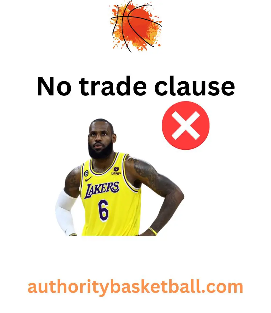does lebron have a no trade clause - no because of signing an extension